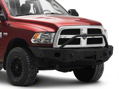 Expedition One Range Max Front Bumper with Hoop; Textured Black (10-18 RAM 2500)