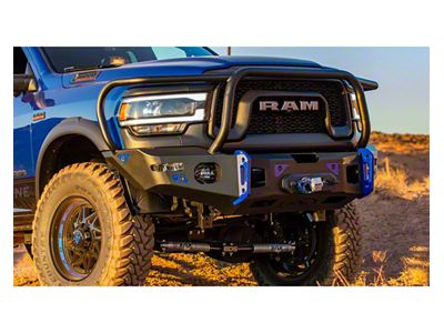 Expedition One Range Max Ultra HD Front Bumper; Bare Metal (19-24 RAM 3500)