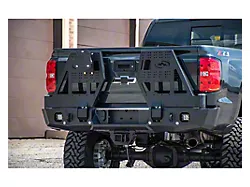 Expedition One Rear Bumper with Dual Swing Arm Carrier System; Textured Black (14-18 Silverado 1500)