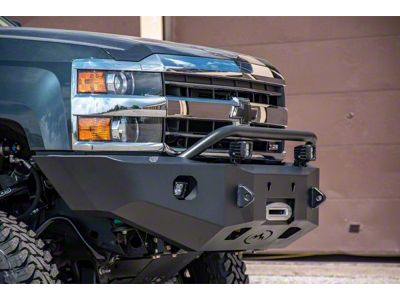 Expedition One Range Max Front Bumper; Textured Black (15-19 Silverado 2500 HD)