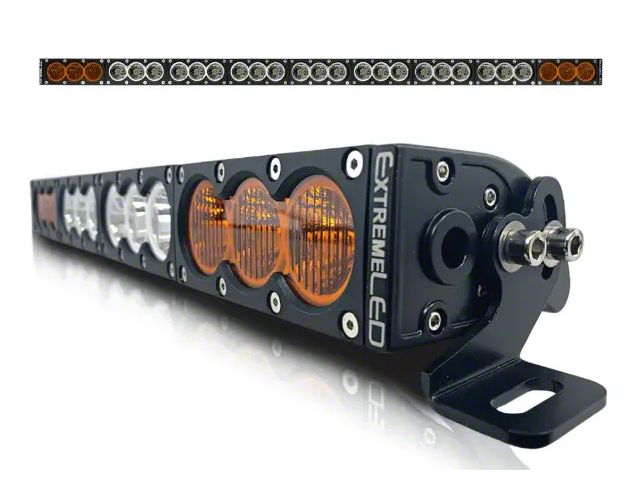 Extreme LED 50-Inch X6 LED Light Bar with Harness; Amber/White (Universal; Some Adaptation May Be Required)