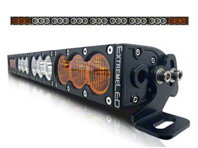 Extreme LED 50-Inch X6 LED Light Bar with Harness; Amber/White (Universal; Some Adaptation May Be Required)