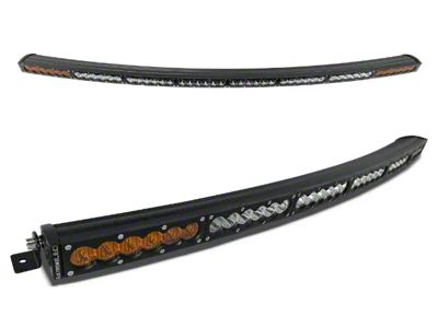 Extreme LED 50-Inch X6S Slim Curved LED Light Bar; Amber/White (Universal; Some Adaptation May Be Required)
