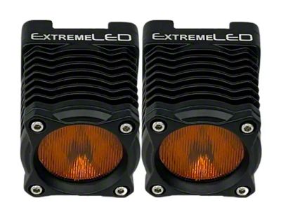 Extreme LED Extreme Stackerz 2-Inch Modular Amber LED Lights; Flood Beam (Universal; Some Adaptation May Be Required)