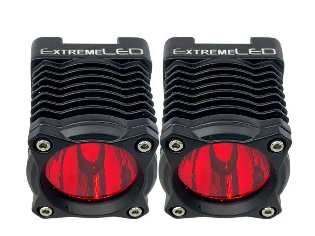 Extreme LED Extreme Stackerz 2-Inch Modular Red LED Light; Spot Beam (Universal; Some Adaptation May Be Required)