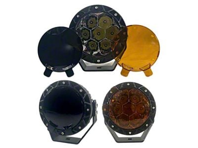 Extreme LED 5-Inch Round LED Rally Light Kit (Universal; Some Adaptation May Be Required)