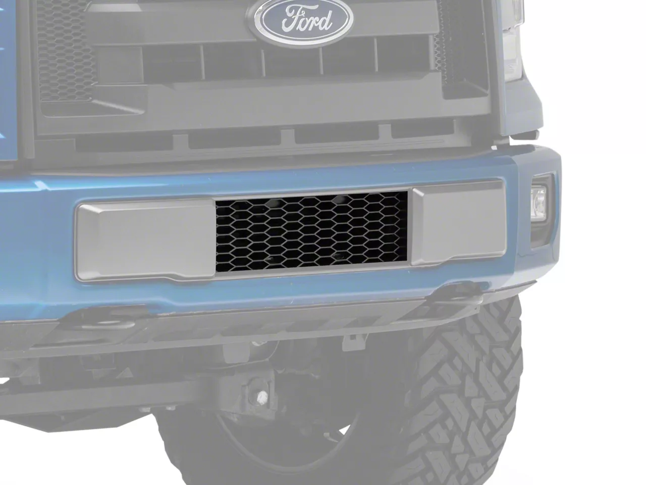 RedRock Baja Lower Grille Insert; Charcoal (15-17 F-150, Excluding Raptor)