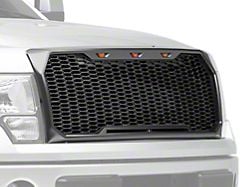 RedRock Baja Upper Replacement Grille with LED Lighting; Charcoal (09-14 F-150, Excluding Raptor)