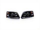 Raxiom Super White LED Halo Projector Headlights; Black Housing; Clear Lens (97-03 F-150)