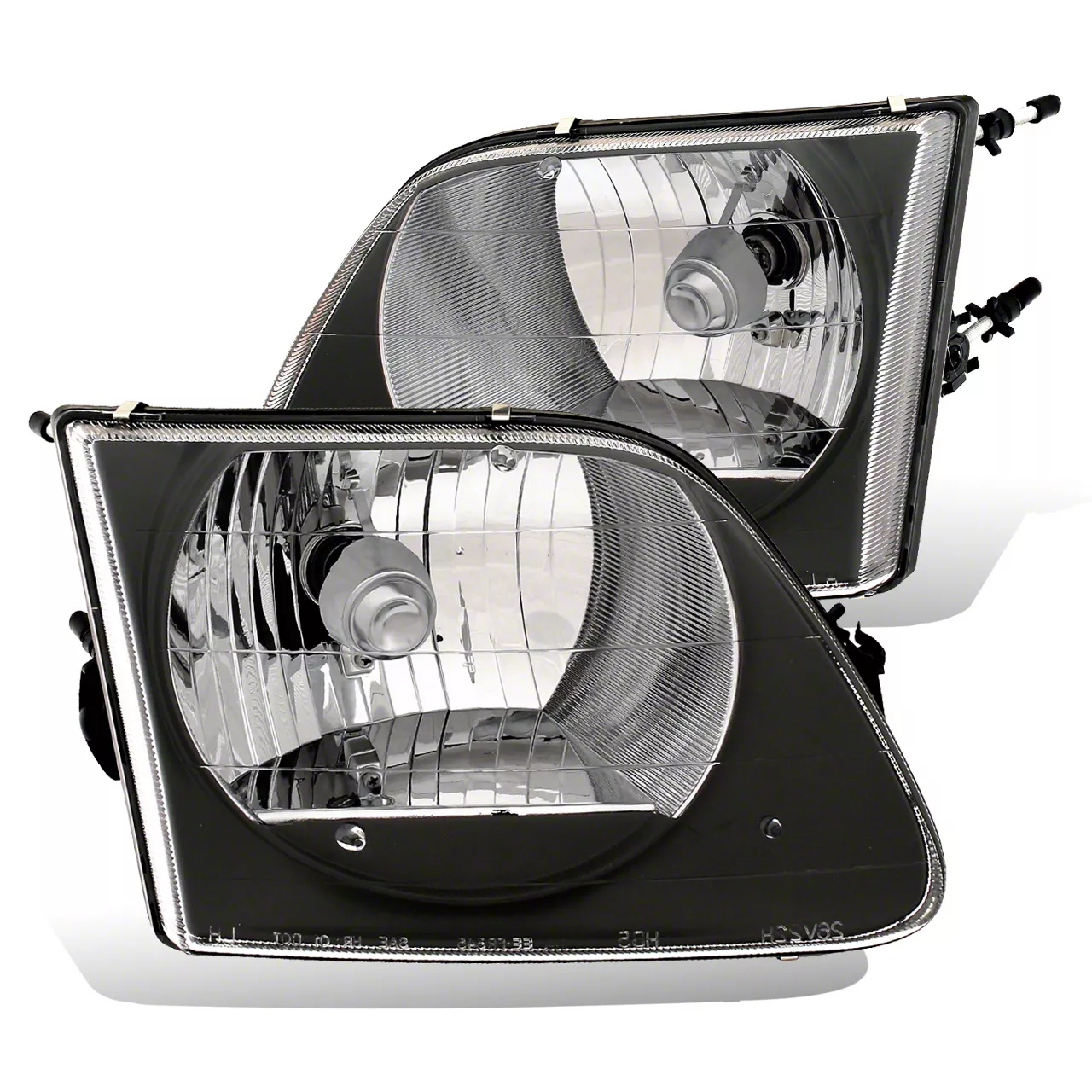 Raxiom G2 Euro Headlights; Black Housing; Clear Lens (97-03 F-150)