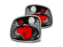 Raxiom Axial Series Version 2 Tail Lights; Black Housing; Clear Lens (01-03 F-150 Flareside)