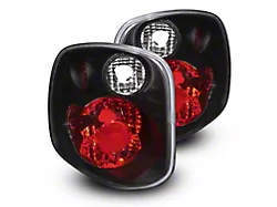 Raxiom Axial Series Version 2 Tail Lights; Black Housing; Red/Clear Lens (97-00 F-150 Flareside)