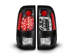 Raxiom LED Tail Lights; Black Housing; Red/Clear Lens (97-03 F-150 Styleside)