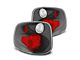 Raxiom Axial Series Version 2 Tail Lights; Carbon Fiber Housing; Red/Clear Lens (01-03 F-150 Flareside)