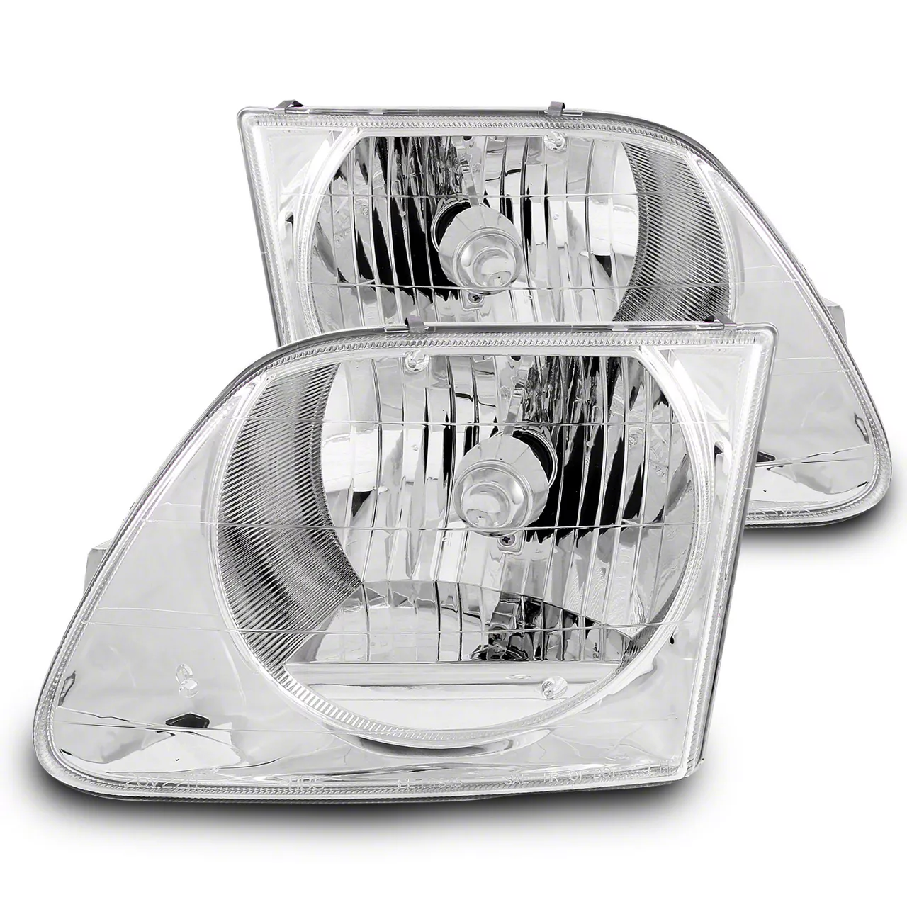 Raxiom G2 Euro Headlights; Chrome Housing; Clear Lens (97-03 F-150)