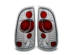 Raxiom Axial Series Version 2 Tail Lights; Chrome Housing; Red/Clear Lens (97-03 F-150 Styleside)