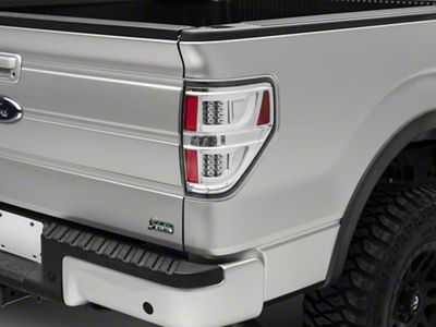 Raxiom G2 LED Tail Lights; Chrome Housing; Clear Lens (09-14 F-150 Styleside)