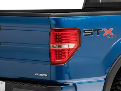 Raxiom LED Tail Lights; Chrome Housing; Red/Clear Lens (09-14 F-150 Styleside)