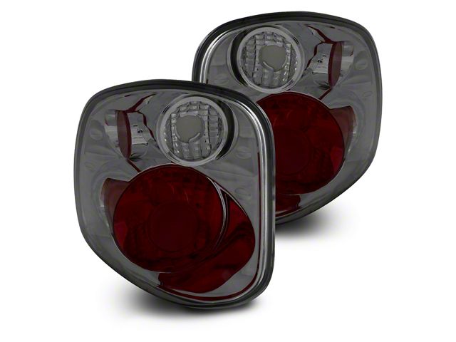 Raxiom Axial Series Version 2 Tail Lights; Black Housing; Smoked Lens (97-00 F-150 Flareside)