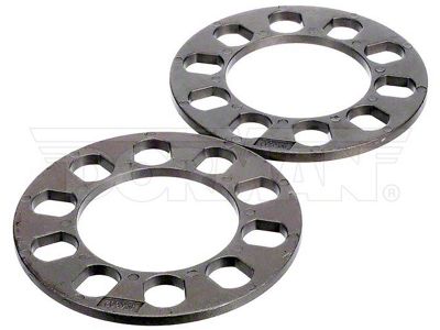 0.32-Inch 5-Lug Wheel Spacers; Set of 2 (Universal; Some Adaptation May Be Required)