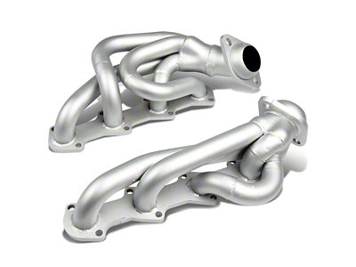 1-1/2-Inch Shorty Headers; Silver (04-08 4.6L F-150)