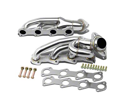 1-1/2-Inch Shorty Headers; Stainless Steel (04-08 4.6L F-150)