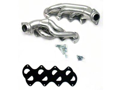 JBA 1-5/8-Inch Shorty Headers; Silver Ceramic (04-10 5.4L 3V F-150)