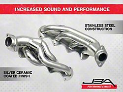 JBA 1-5/8-Inch Shorty Headers; Silver Ceramic (04-10 5.4L 3V F-150)