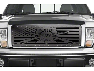 1-Piece Steel Upper Grille Insert; Liberty Or Death (09-14 F-150, Excluding Raptor & 09-12 King Ranch, Lariat)