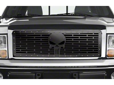 1-Piece Steel Upper Grille Insert; Punisher (09-14 F-150, Excluding Raptor & 09-12 King Ranch, Lariat)