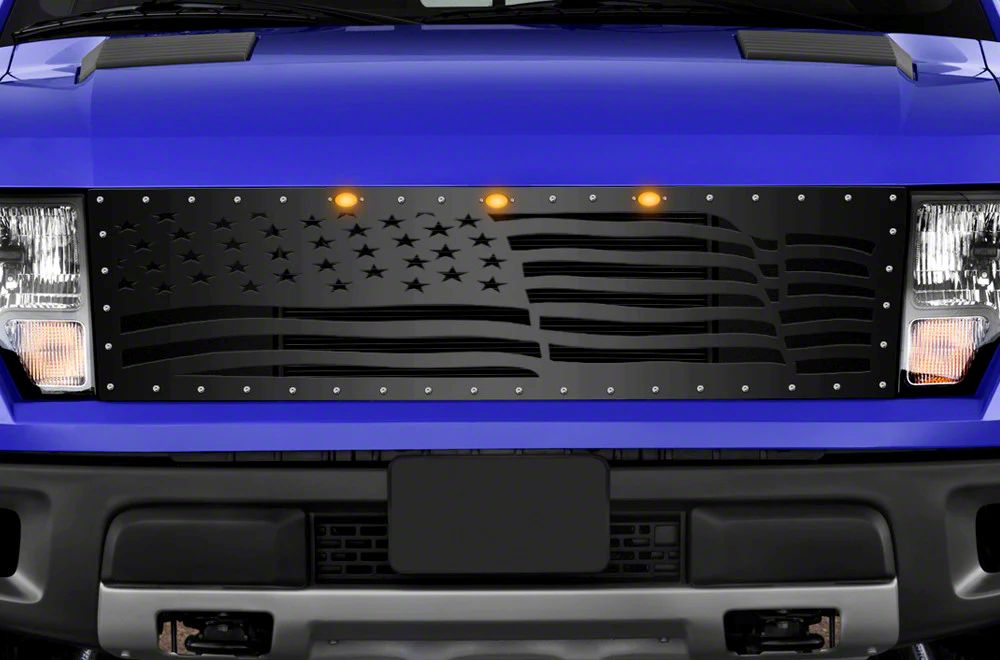 1-Piece Steel Upper Replacement Grille; America Wave (10-14 F-150 Raptor)