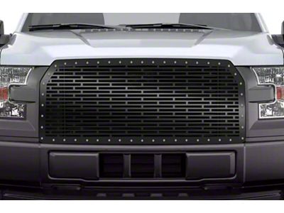 1-Piece Steel Upper Replacement Grille; Bricks (15-17 F-150, Excluding Raptor)