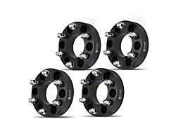 1.50-Inch 6-Lug Wheel Spacers; Black; Set of Four (04-14 F-150)