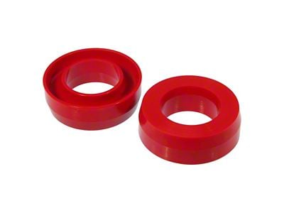 1.50-Inch Front Coil Spring Isolator Lift; Red (97-03 2WD F-150)