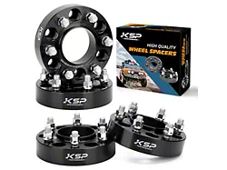 1.50-Inch Hubcentric Pro Billet Wheel Spacers; Black (15-24 F-150)