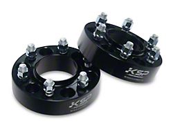 1.50-Inch Hubcentric Pro Billet Wheel Spacers; Black (15-25 F-150)