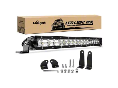 17-Inch Single Row LED Light Bar; Spot/Flood Combo Beam (Universal; Some Adaptation May Be Required)