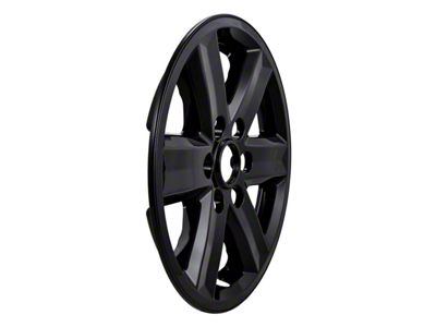 17-Inch Wheel Covers; Gloss Black (21-25 F-150 XLT)