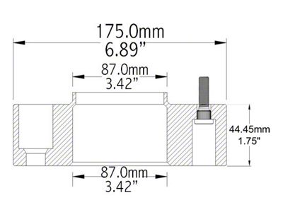 1.75-Inch Billet Aluminum Hubcentric 6-Lug Wheel Spacers (04-14 F-150)