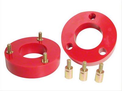 2-Inch Front Coil Spring Lift Kit; Red (09-25 F-150, Excluding Raptor)