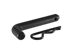 2-Inch Receiver Hitch 5/8-Inch Hitch Pin; Black 