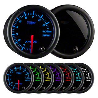 2-Inch Tachometer Gauge; Tinted 7 Color (Universal; Some Adaptation May Be Required)