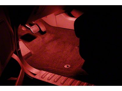 2-LED Footwell Lighting Kit; Red (09-25 F-150)