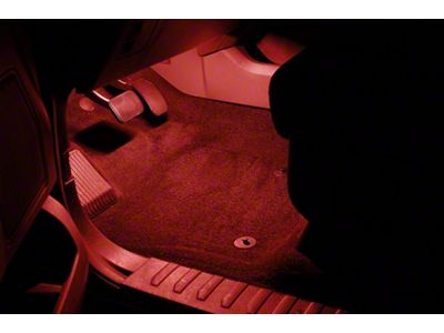 2-LED Footwell Lighting Kit; Red (09-24 F-150)