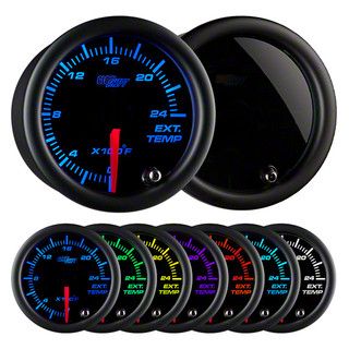2400-Degree Exhaust Gas Temperature Gauge; Tinted 7 Color (Universal; Some Adaptation May Be Required)