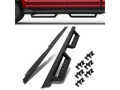 2.75-Inch Drop Step Running Boards; Textured Black (15-25 F-150 SuperCrew)