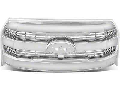 3-Bar Style Upper Replacement Grille; Chrome (15-17 F-150, Excluding Raptor)