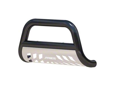 3-Inch Bull Bar with Skid Plate; Black (04-25 F-150, Excluding EcoBoost, Powerstroke & Raptor)