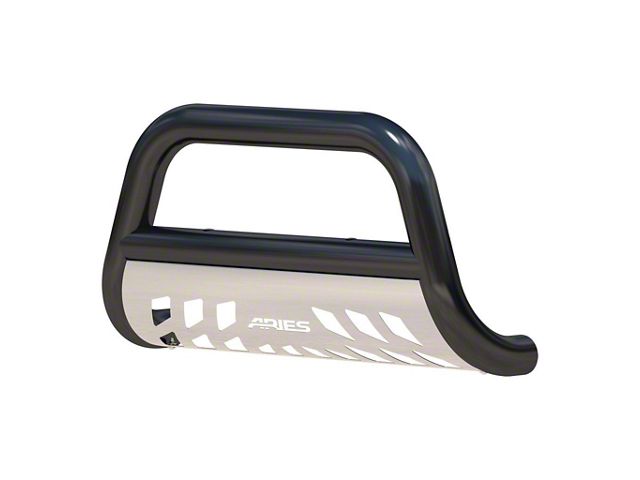 3-Inch Bull Bar with Skid Plate; Black (04-24 F-150, Excluding EcoBoost, Powerstroke & Raptor)