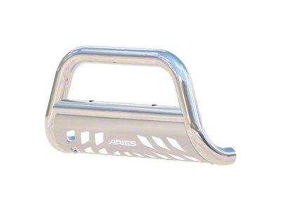 3-Inch Bull Bar with Skid Plate; Stainless Steel (04-24 F-150, Excluding EcoBoost, Powerstroke & Raptor)